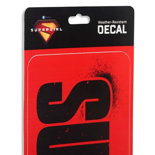 Image of Supergirl: Woman of Tomorrow Logo Adhesive Vinyl Decal - Bold Supergirl Sticker for Car or Laptop