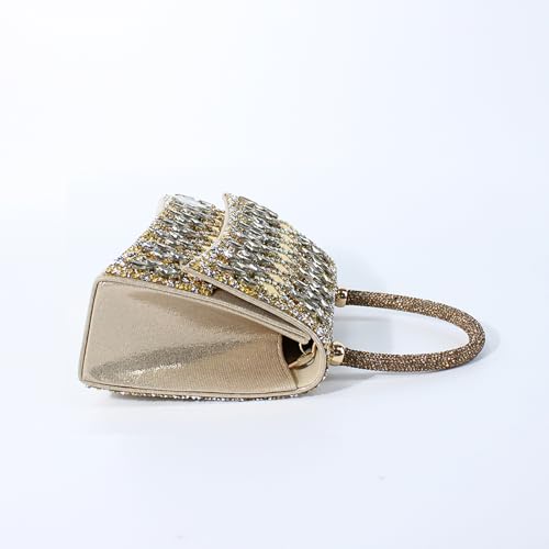 Image of Gripit Rhinestone Evening Handbag Dressy Glitter Sparkle Wristlet Clutch Purses for Women Wedding Prom