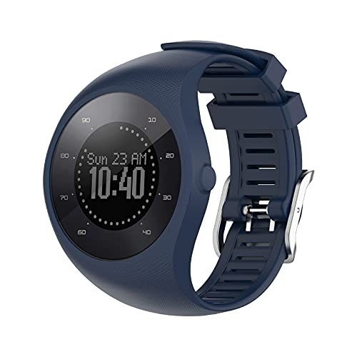 Correas compatibles con Polar M200, correa de repuesto ajustable de silicona para reloj inteligente Polar M200, Metal