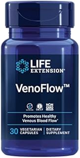 Life Extension VenoFlow - French Maritime Pine Bark and Soy Natto Extract Supplement for Healthy Blood Flow Circulation and Vascular Health – Gluten-Free, Non-GMO, Vegetarian – 30 Capsules