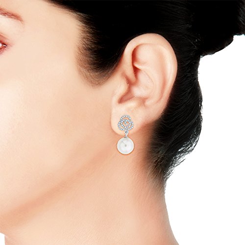 Taraash Sterling Silver CZ Drop Earrings For Women - Image 5