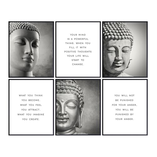Inspirational Buddhism Quotes Set - Zen Home Decoration Wall Art