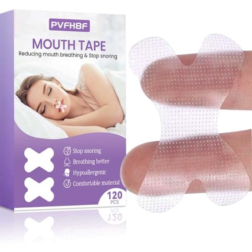 Mouth Tape for Sleeping 120 Strips Sleep Tape Mouth Strips Anti Snoring Strong but Gentle Adhesion for Women Men Improves Nasal Breathing and Reduces Snoring