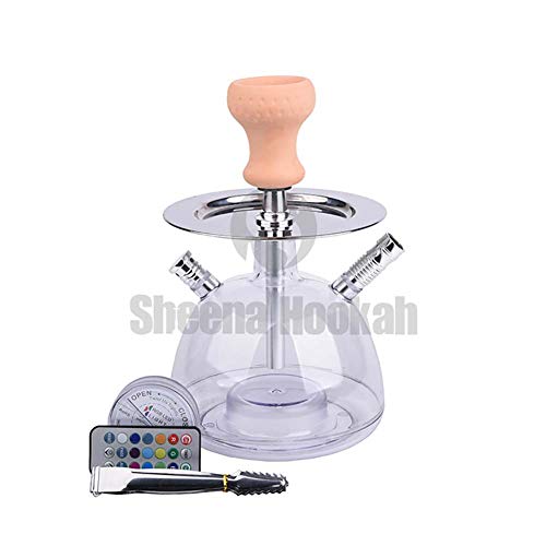 XZYP Arabian Modern Hookah Set, Modern Hookah - Full Set, Double Hose Hose Hook Set, Available in A Variety of Colors,Clear