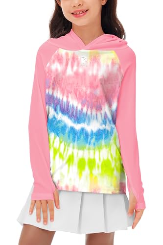 Image of Remimi Kids Sun Shirt Rash Guard Quick Dry Sun Protection Athletic Hoodie Hiking Shirts 3-12 Years