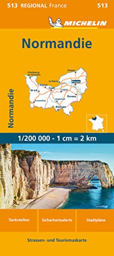 Michelin Normandie: Straßen- und Tourismuskarte 1:200.000 (MICHELIN...