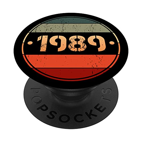 Popsockets vintage 1989 edición limitada 1989 cumpleaños 1989 PopSockets PopGrip Intercambiable