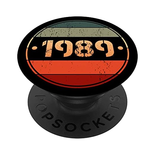 Popsockets vintage 1989 edición limitada 1989 cumpleaños 1989 PopSockets PopGrip Intercambiable