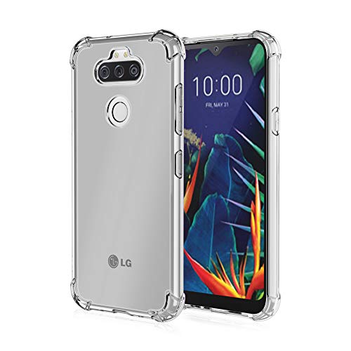 Dhongf Handyhülle für LG K31 Hülle Silikon Durchsichtig Kameraschutz Fallschutz Bumper für LG K31 Transparent Cover