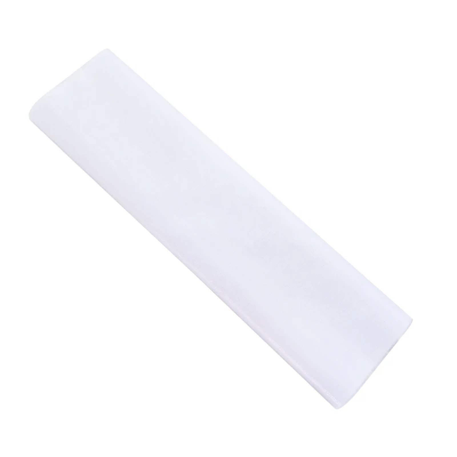 Tulle Fabric Roll 10Pcs Crystal Organza Tulle Roll Fabric for Wedding Party Decoration Organza Chair Sashes Width 45cm(White)