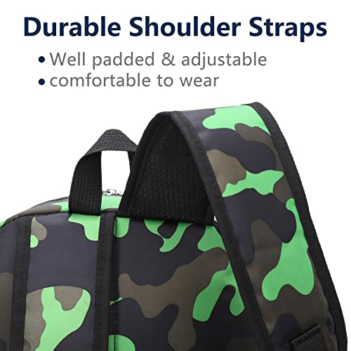 Kids School Backpacks for Boys Girls Elementary Kindergarten Camo School Bags Bookbags for Primary Preschool (Camouflage Green, Large)4