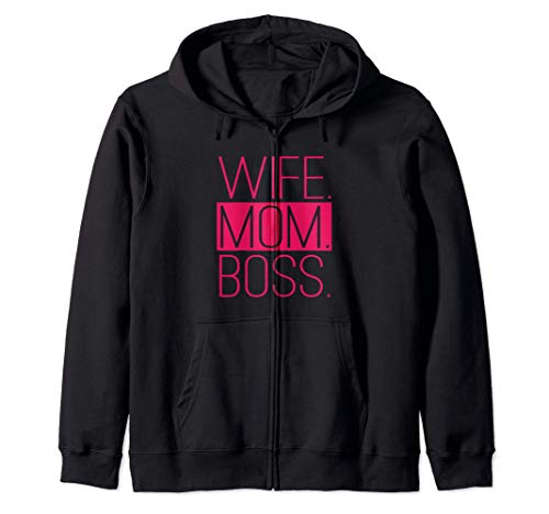 Wife Mom Boss Powerful Strong Women Sudadera con Capucha
