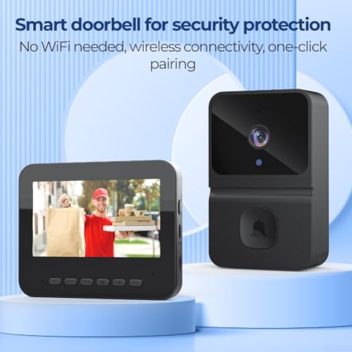 Interphone vidéo sans fil avec conversation bidirectionnelle pour entrée de maison