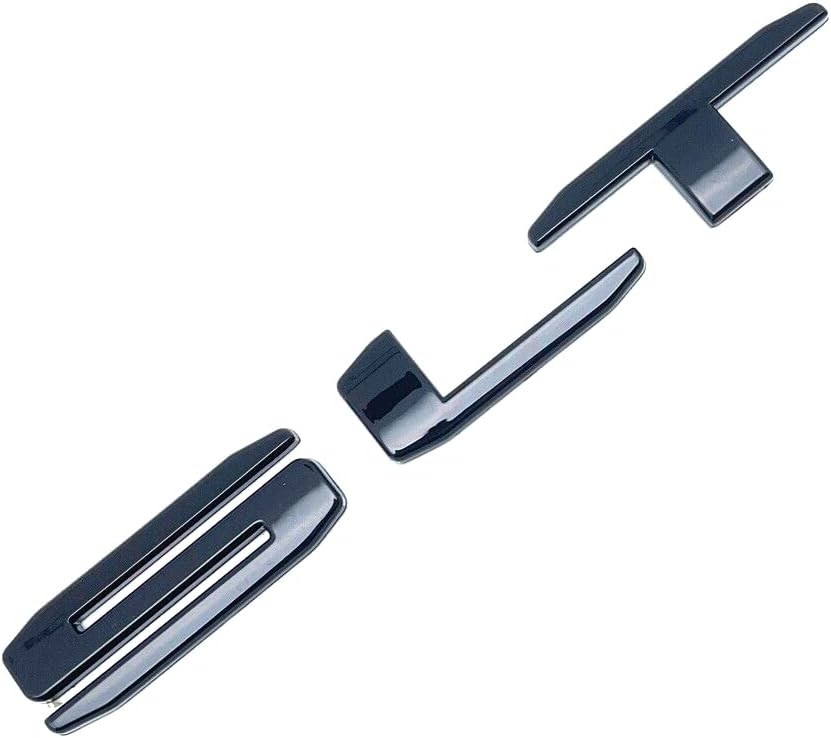 Set Door Rear SLT Yukon Emblems Letters 3D Badge Replacement for 2021-2023 GMC Yukon Yukon XL New Glossy Black