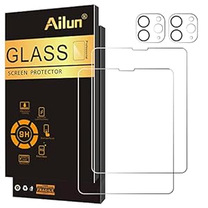 Ailun 2 Pack Screen Protector for iPad Pro 12.9 2022 6th & 2021 5th & 2020 4th Generation + 2 Pack Camera Lens Protector…