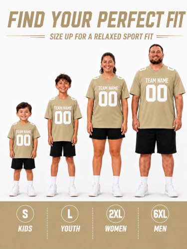 Image of Custom Replica Football Jersey with Name Number Logo