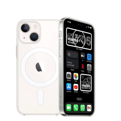 Coque transparente magnétique Hz en matériau PC premium pour iPhone 15