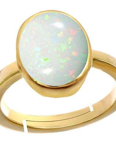 11.25 Ratti 10.00 Carat Opal Stone Ring Certified Natural AA++ Quality Oval White Opal Loose Gemstone(OX061)