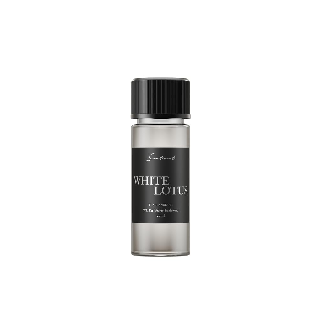Scentiment Diffuser Oil - White Lotus | Aromatherapy Home Fragrance | Inspired by 5-Star Hotels | Luxurious Scent with Notes of Wild Fig, Vetiver,
