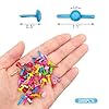 Quacc 200pcs Multicolor Split Pins Round Scrapbooking Brads 0.24 x 0.5Inch Split Pins Paper Fasteners Brads for Craft Art Crafting School Project Decorative Scrapbooking DIY Supplies #1