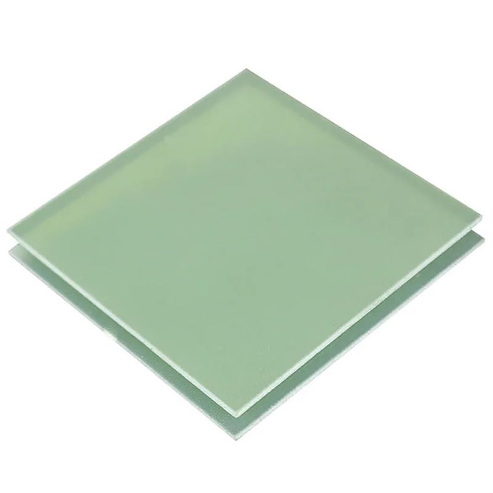Hoja de fibra de vidrio FR4 verde claro, placa epoxi 3240, tablero de resina epoxi, aislamiento, placa de electricista, tablero de fibra de vidrio (Color : Thick 5mm, Size : 100x150mm(1Pc))