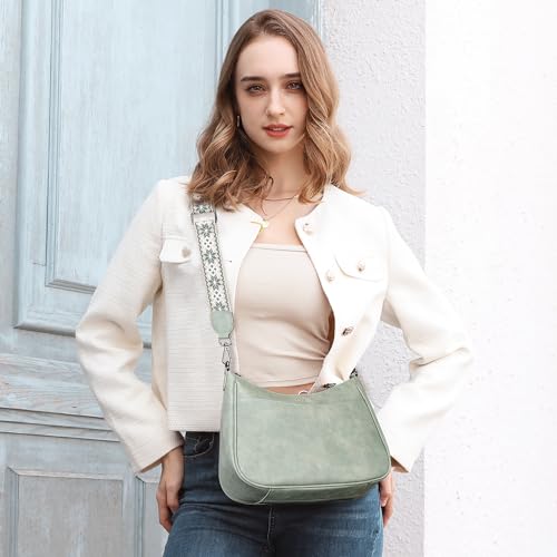 APHISON Crossbody Bags Credit Card Holder for Women Green3