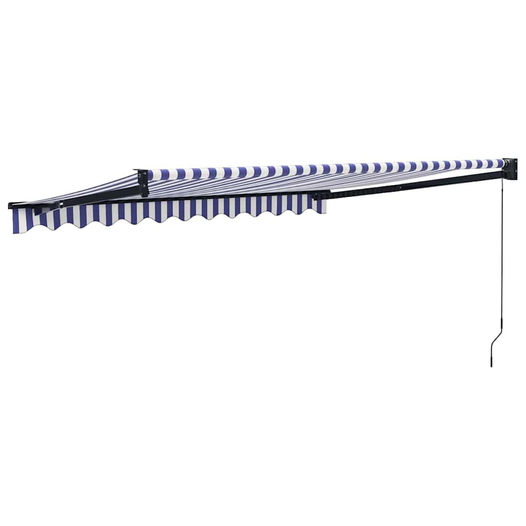 Toldo retráctil Aluminio y Tela Azul y 3x2,5 m, Toldos, 15.48 kg-3154446
