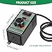 AC Motor Speed Controller, 110-120V 15A 4000W Motor Speed Regulator Precise Variable Speed Controller, with Overload Protection Switch, for Electric Motor with Overload Protection Switch
