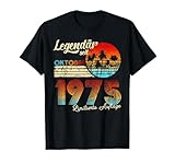 regalo di compleanno leggendario dall'ottobre 1975 maglietta