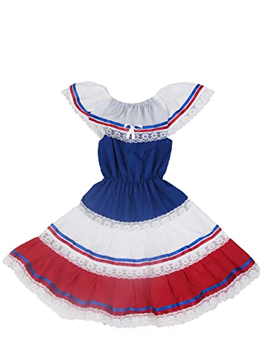 Leos Imports Ethnic Puerto Rican Boricua, Dominican, Costa Rican Colored Girls Dress2