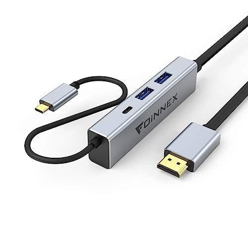 USB C to HDMI Cable Charging Power PD, USB 3.0.Dex Station/Pad for Samsung Dex Galaxy S10,S9,S8 Plus,Note 10/9/8,MacBook Pro 2018,Nintendo Switch,Surface Go/Pro 7