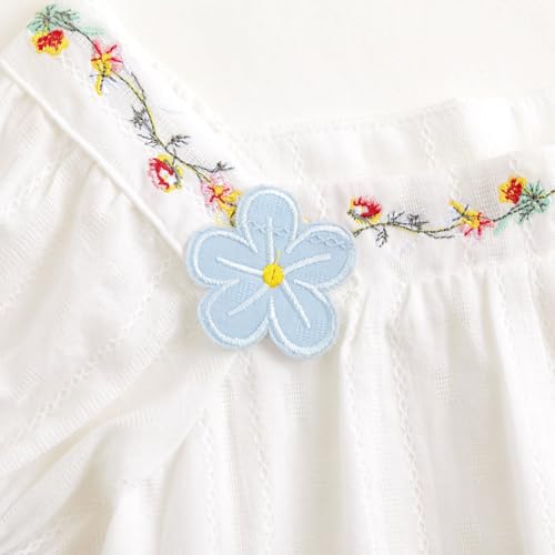 Image of Curipeer Toddler Girls Shirt Summer Casual Puff Short Sleeve Blouse Tops for Baby Girl