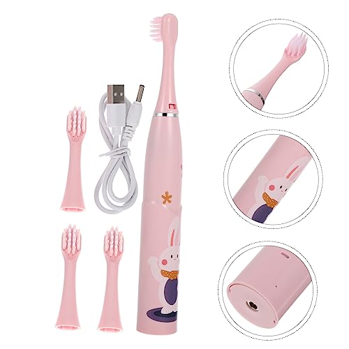 Homoyoyo Elektrische Zahnbürste für Kinder Cartoon Design Ergonomisches Sanfte Borsten für Zahnpflege von Kleinkindern – Bild 3