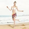 Rainbow Forest River Women's Beach Sarong Wrap Skirt - Sheer Chiffon Bikini Cover Up, Swimsuit Wrap for Pool & Beach | Boho Coverup Dress #4