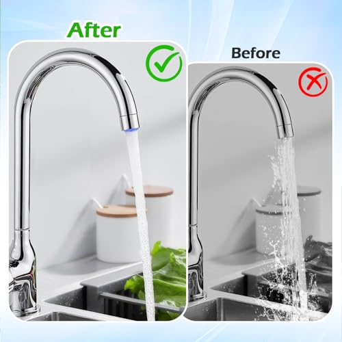 8-teilige Strahlregler für Wasserhähne, Strahlregler für Wasserhähne, Wasserhahnsieb-Strahlregler M21,5 mit 2 Strahlreglerschlüsseln für Badezimmer, Küche