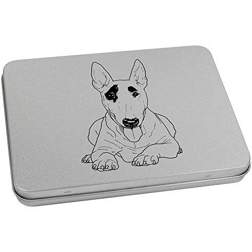 Azeeda 170mm 'Bull Terrier' Metal Hinged Tin/Storage Box (TT00139316)