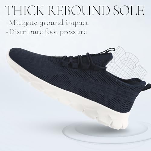 Image of Sneakers for Men Running Shoes Lightweight Tennis Walking Athletic Gym Workout Casual Summer Slip on Slippers