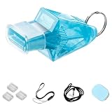 Fischietto Professionale 130 dB Fischietto Arbitro Delfino Azzurro per Allenatori Calcio Basket Sport all'Aperto con Accessori