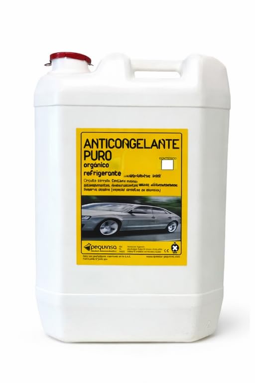 Anticongelante Puro-Concentrado Orgánico. Hasta -88ºC. Envase 30 Litros. Color Verde. Apto para circuitos cerrados/refrigeracion/calefacción. …