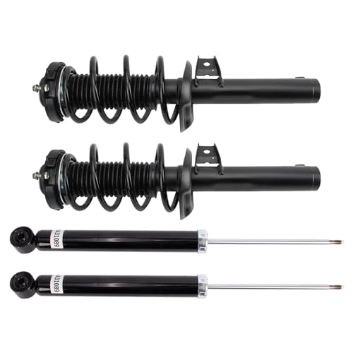 Image of TRQ Front and Rear Complete Strut Assembly & Shock Absorber Kit Complete Strut & Coil Spring Assembly Compatible with 2015-2018 Audi Q3 Q3 Quattro