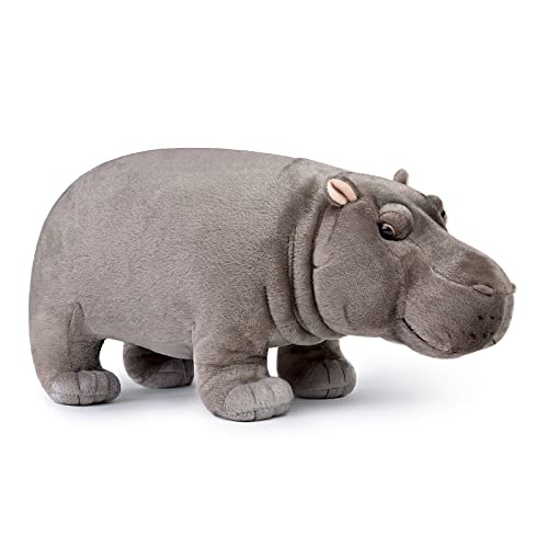Lilizzhoumax Hipopótamo Peluche 38cm/15', Lindas Muñecas de Relleno de Roedores, Suave Juguete de Animales Salvajes, Regalo para Amigos y Niños