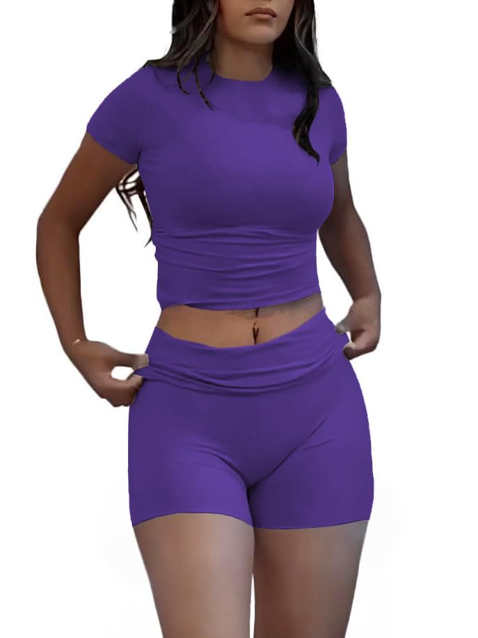 Image of Nimsruc Two Piece Lounge Sets For Women short sets