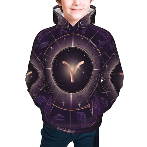 Aries Boy, Girls Sports Shirt Youth Pullover Fashion Hooded Sweatshirt