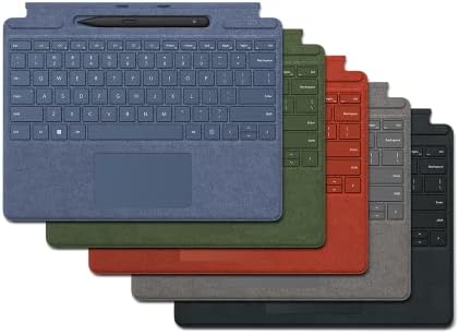 Microsoft Surface Pro 9, 8 or X - Signature Type cover keyboard - Blue
