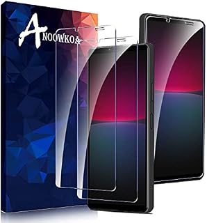 Anoowkoa [2 Pack 0.26mm Premium Sony Xperia 10 IV Screen Protector Tempered Glass Film Guard Cover -Genuine Glass-One-Push Super Easy Installation