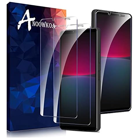 Anoowkoa [2 Pack 0.26mm Premium Sony Xperia 10 IV Screen Protector Tempered Glass Film Guard Cover -Genuine Glass-One-Push Super Easy Installation Cover
