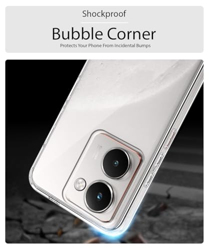 Image of WOW IMAGINE Transparent Back Cover Case for Realme P3 Ultra 5G | Raised Bumps for Full Device & Camera Protection Shockproof TPU Silicone Back Case Mobile Cover - Transparent