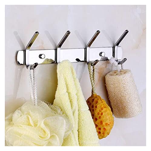 Crochets à peignoirs robustes ZXQUEGF patères porte-manteau muraux en acier inoxydable de rangée