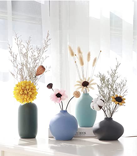 Lthdd Vases Small Ceramic Vase, Indoor Fresh Flowers Multifunction Decorative Vase Porch Tv Cabinet Decorative Ornaments(Size:8 13Cm) (Size : 107Cm) #TOP4