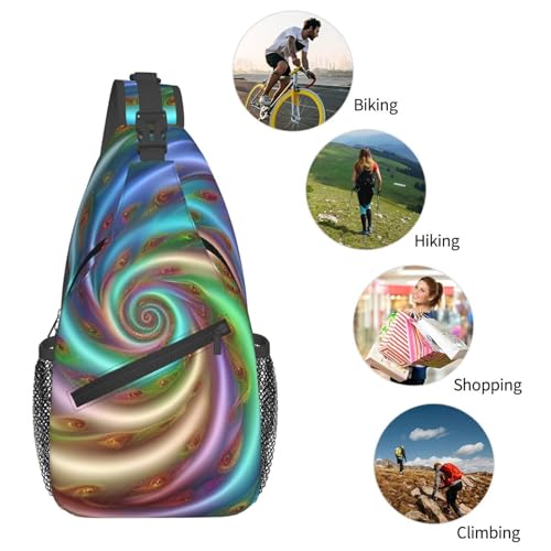 Morrales de día tipo bandolera tie dye para mujer y hombre miniatura 6